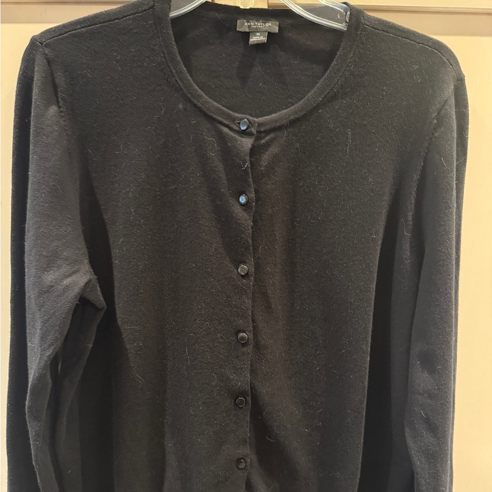 Ann Taylor Elegant Black Sweater